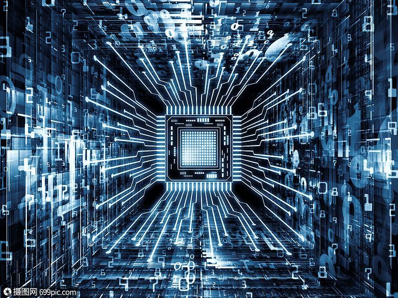 计算机系列以分形环境为视角的cpu三维图计算机科学数字世界虚拟现实